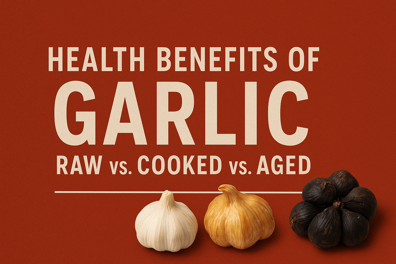 Garlic Health Benefits Explained: Raw, Cooked, and Aged Compared