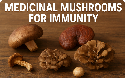 Medicinal Mushrooms for Immunity: Benefits of Shiitake, Reishi, and Maitake